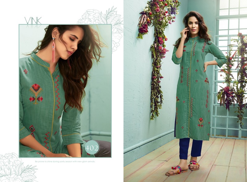 Venice Vol 3 By Vink 100% Pure Staple Viscouse Handloom Party Were Kurti Catalog