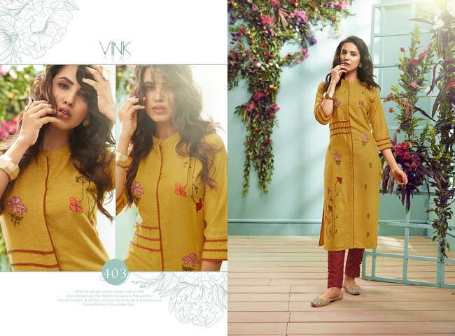 Venice Vol 3 By Vink 100% Pure Staple Viscouse Handloom Party Were Kurti Catalog