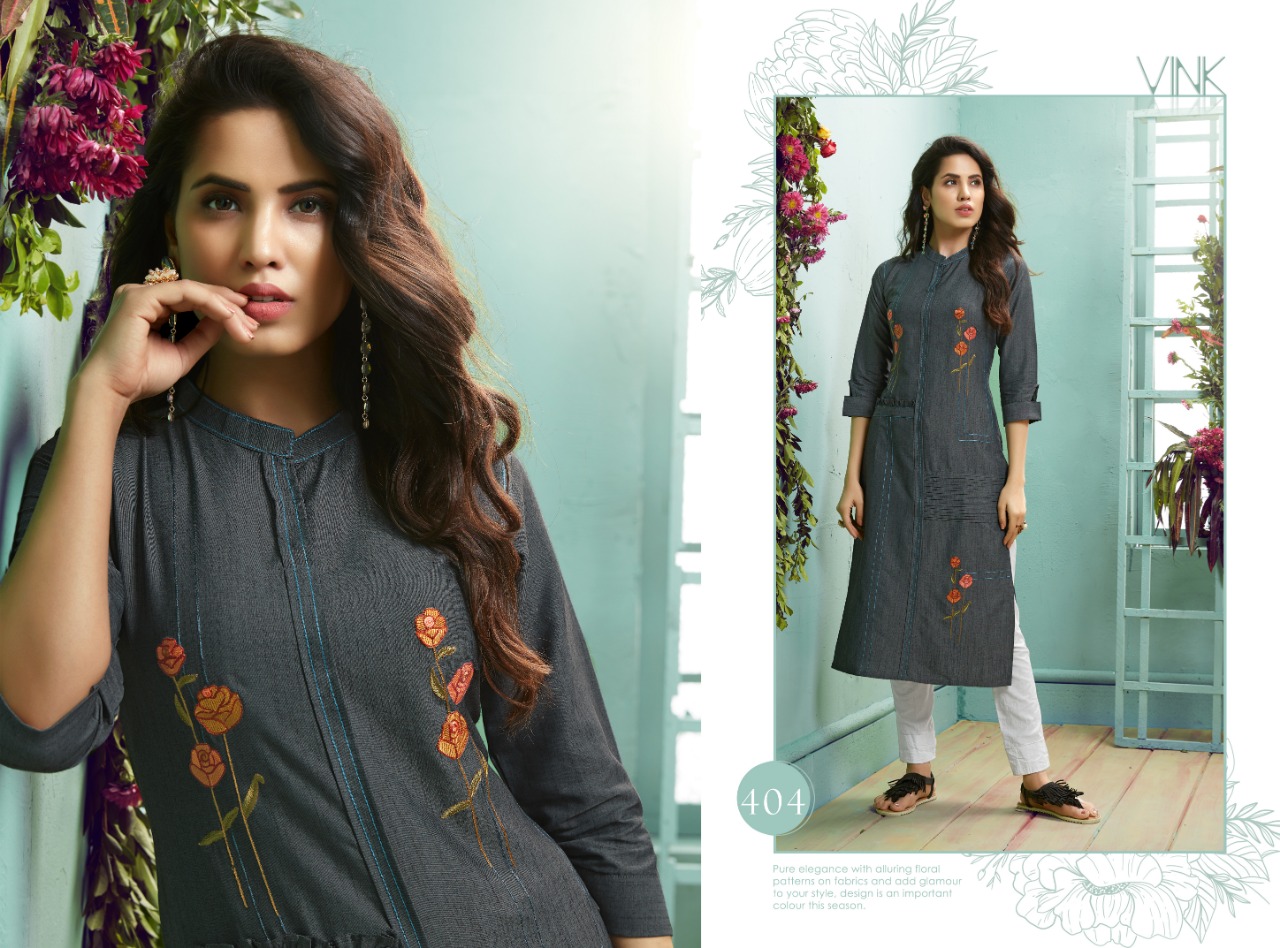 Venice Vol 3 By Vink 100% Pure Staple Viscouse Handloom Party Were Kurti Catalog