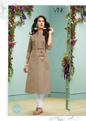 Venice Vol 3 By Vink 100% Pure Staple Viscouse Handloom Party Were Kurti Catalog