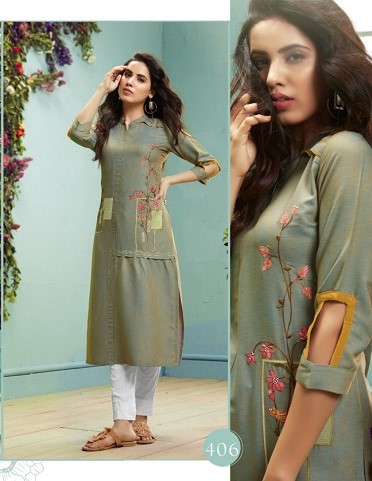 Venice Vol 3 By Vink 100% Pure Staple Viscouse Handloom Party Were Kurti Catalog