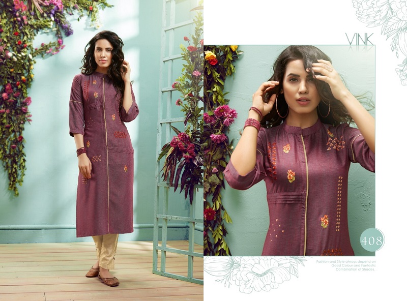 Venice Vol 3 By Vink 100% Pure Staple Viscouse Handloom Party Were Kurti Catalog