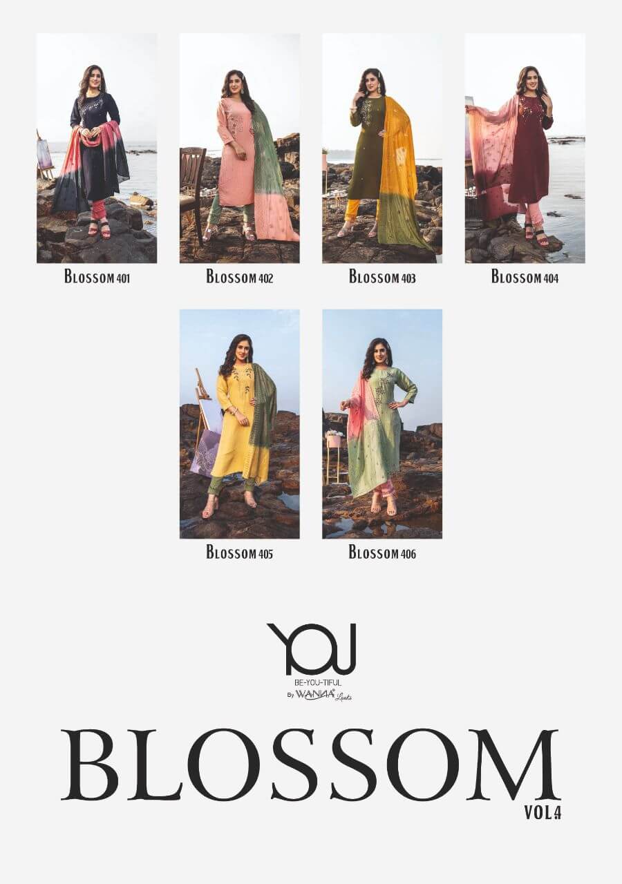 Wanna Blossom vol 4 Kurti Pant Dupatta Set Catalog in Wholesale, Buy Wanna Blossom vol 4 Kurti Pant Dupatta Set Full Catalog in Wholesale Price Online From Vadodara