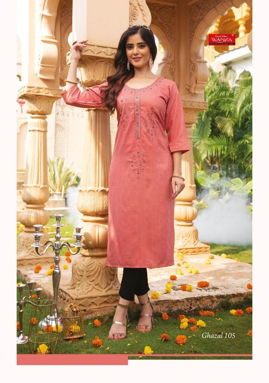 Wanna Ghazal Embroidery Work Kurtis Catalog, Buy Wanna Ghazal Embroidery Work Kurtis Full Catalog at Wholesale Rate Online