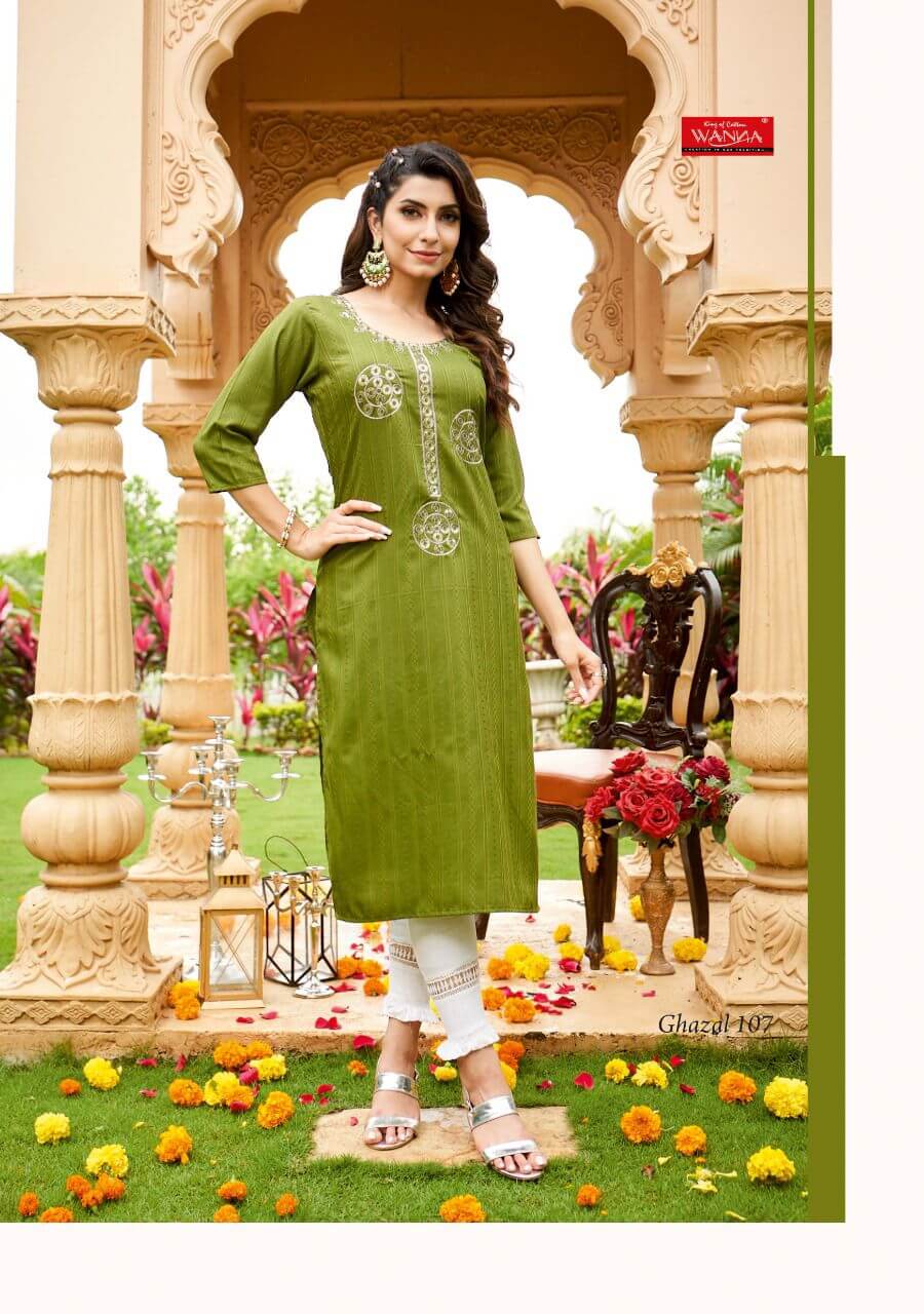 Wanna Ghazal Embroidery Work Kurtis Catalog, Buy Wanna Ghazal Embroidery Work Kurtis Full Catalog at Wholesale Rate Online