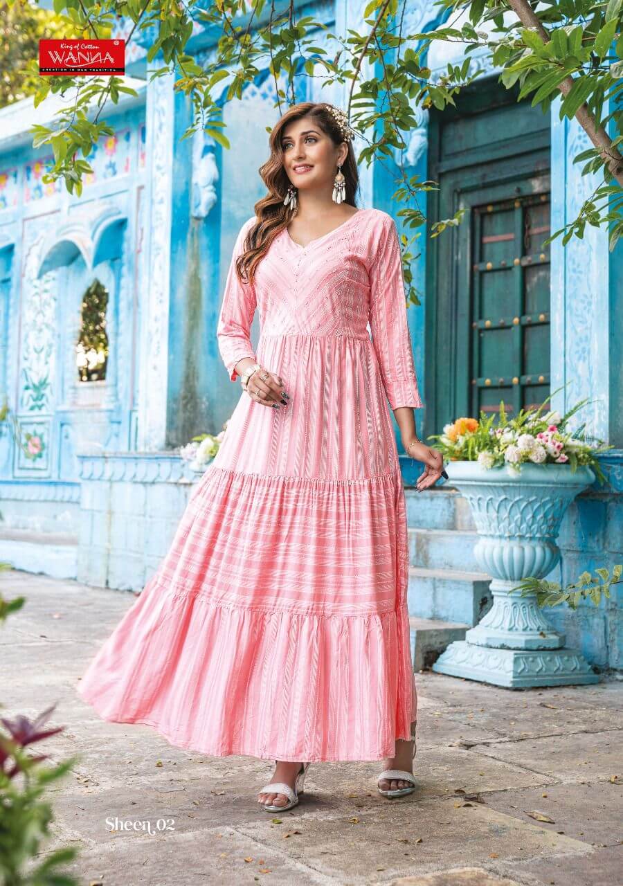 Wanna Sheen Rayon Printed Gown Catalog in Wholesale Price, Buy Wanna Sheen Rayon Printed Gown Full Catalog in Wholesale Price Online From Vadodara, Gujarat