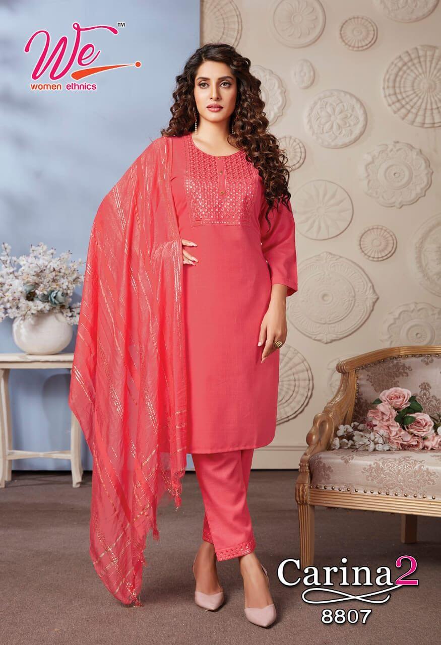 We Carina vol 2 Readymade Top Bottom Dupatta Catalog, Buy We Carina vol 2 Readymade Top Bottom Dupatta Full Catalog in Wholesale Price Online