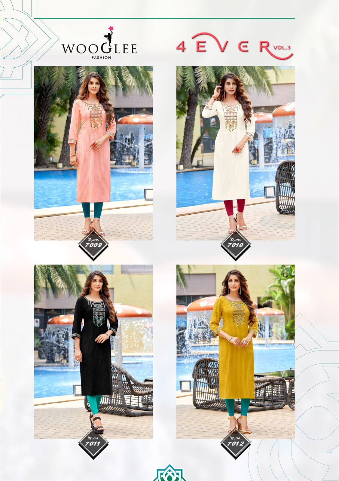 Wooglee 4Ever vol 3 Rayon Weaving Kurtis Catalog in Wholesale, Buy Wooglee 4Ever vol 3 Rayon Weaving Kurtis Full Catalog in Wholesale Price Online From Ahmedabad