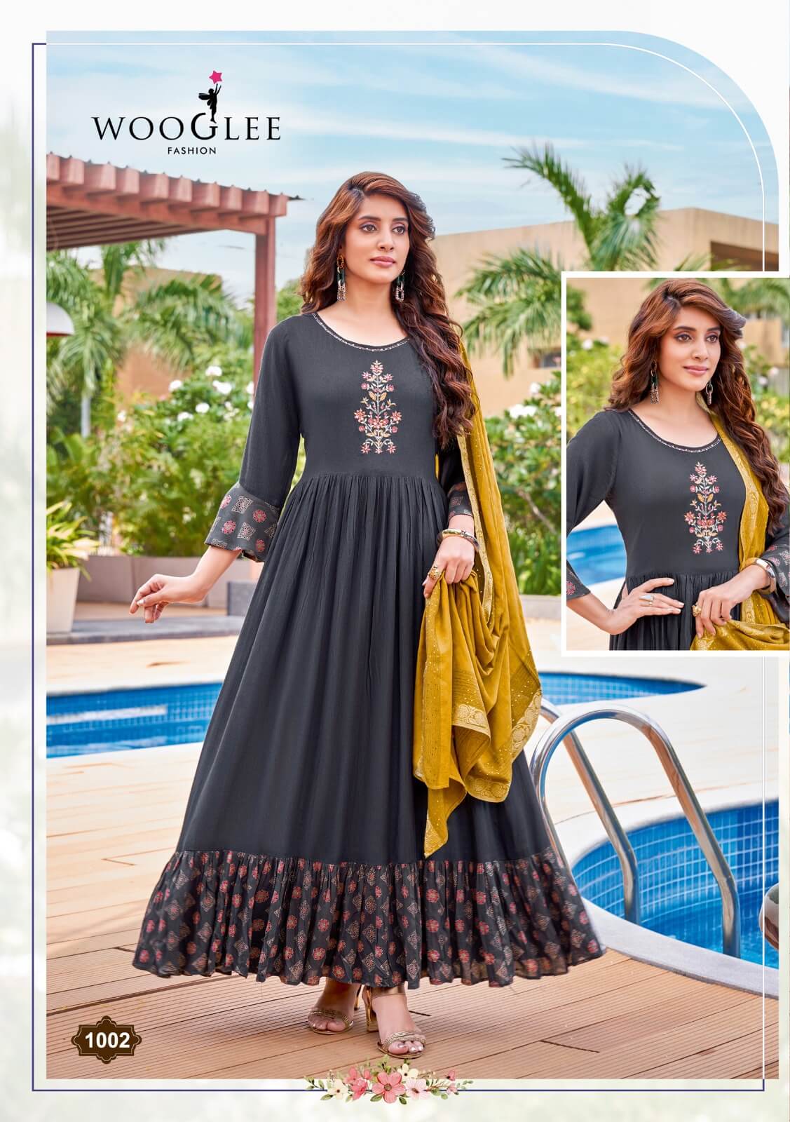 Wooglee Aaradhya Gown with Dupatta Catalog in Wholesale, Buy Wooglee Aaradhya Gown with Dupatta Catalog in Wholesale, Buy Wooglee Aaradhya Gown with Dupatta Full Catalog in Wholesale Price Online From Aarvee Creation