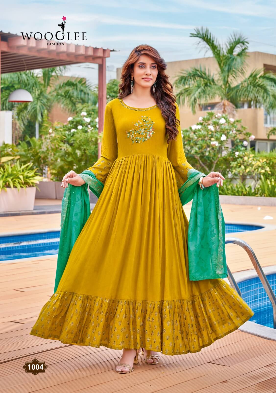 Wooglee Aaradhya Gown with Dupatta Catalog in Wholesale, Buy Wooglee Aaradhya Gown with Dupatta Catalog in Wholesale, Buy Wooglee Aaradhya Gown with Dupatta Full Catalog in Wholesale Price Online From Aarvee Creation