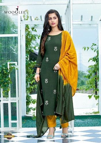 Wooglee utterfly Top Bottom Dupatta Set Collection, Buy Kurti With Pant and Dupatta Set Full catalog Butterfly in Wholesale Rate