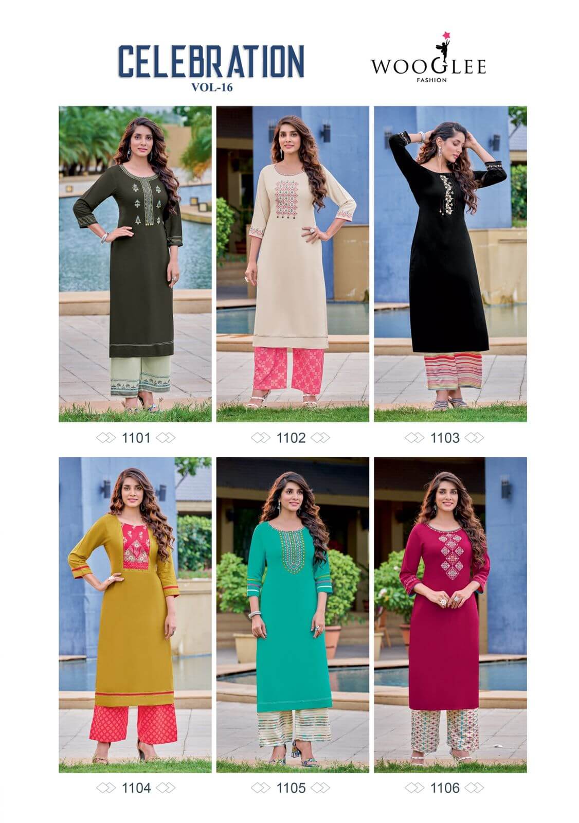 Wooglee Celebration vol 16 Kurti with Plazzo Catalog, Buy Wooglee Celebration vol 16 Kurti with Plazzo Full Catalog at Wholesale Price