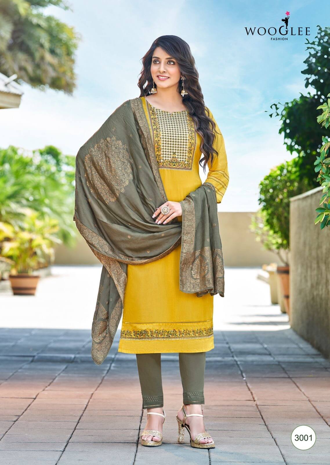 Wooglee Madhurya Kurti Pant Dupatta Set Catalog in Wholesale, Buy Wooglee Madhurya Kurti Pant Dupatta Set Full Catalog in Wholesale Rate Online From Aarvee Creation