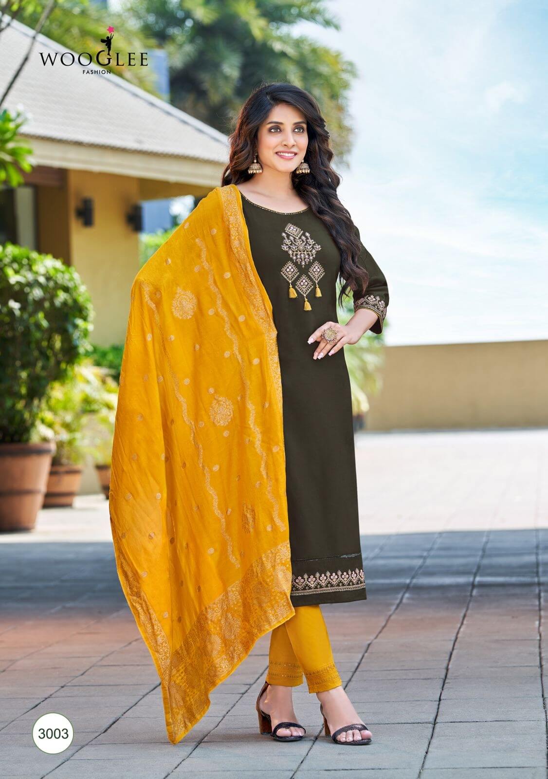 Wooglee Madhurya Kurti Pant Dupatta Set Catalog in Wholesale, Buy Wooglee Madhurya Kurti Pant Dupatta Set Full Catalog in Wholesale Rate Online From Aarvee Creation