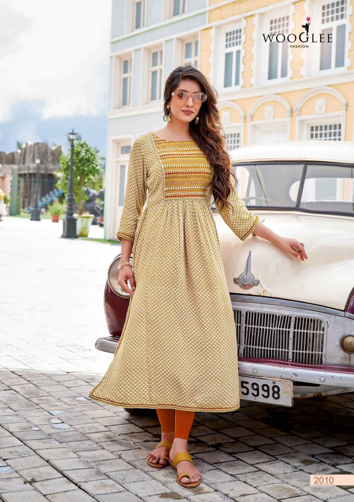 Wooglee Verona Thread Work Kurtis Catalog, Buy Wooglee Verona Thread Work Kurtis Full Catalog at Wholesale Rate Online