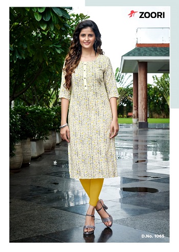 Akshara volume 11 Rayon Print Kurtis Wholesale Catalog by Zoori Brand, Eight Designs Wholesale Set Of Women Kurtis In bulk rate for retail business