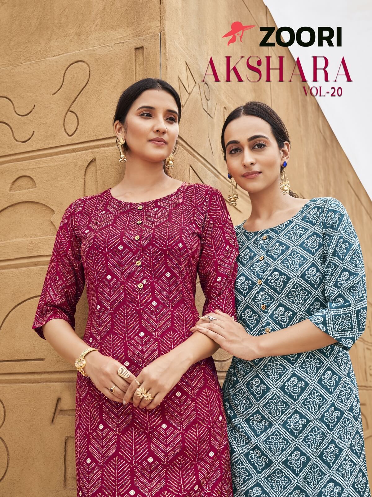 Zoori Akshara vol 20 Rayon Print Kurtis Catalog