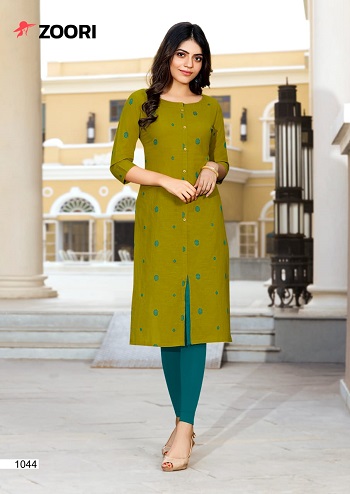 Akshara vol 6 Rayon Print Kurtis Catalogue by Zoori Brand, Purchase Wholesale Kurtis Bunch Akshara vol 6 at bulk Price, Rayon Print Fabric Ladies Kurtis eight Designs bunch By Zoori Brand