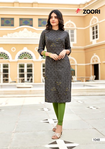 Akshara vol 6 Rayon Print Kurtis Catalogue by Zoori Brand, Purchase Wholesale Kurtis Bunch Akshara vol 6 at bulk Price, Rayon Print Fabric Ladies Kurtis eight Designs bunch By Zoori Brand